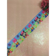 Репсовая лента с рисунком 2,5 см, цена за 1 м